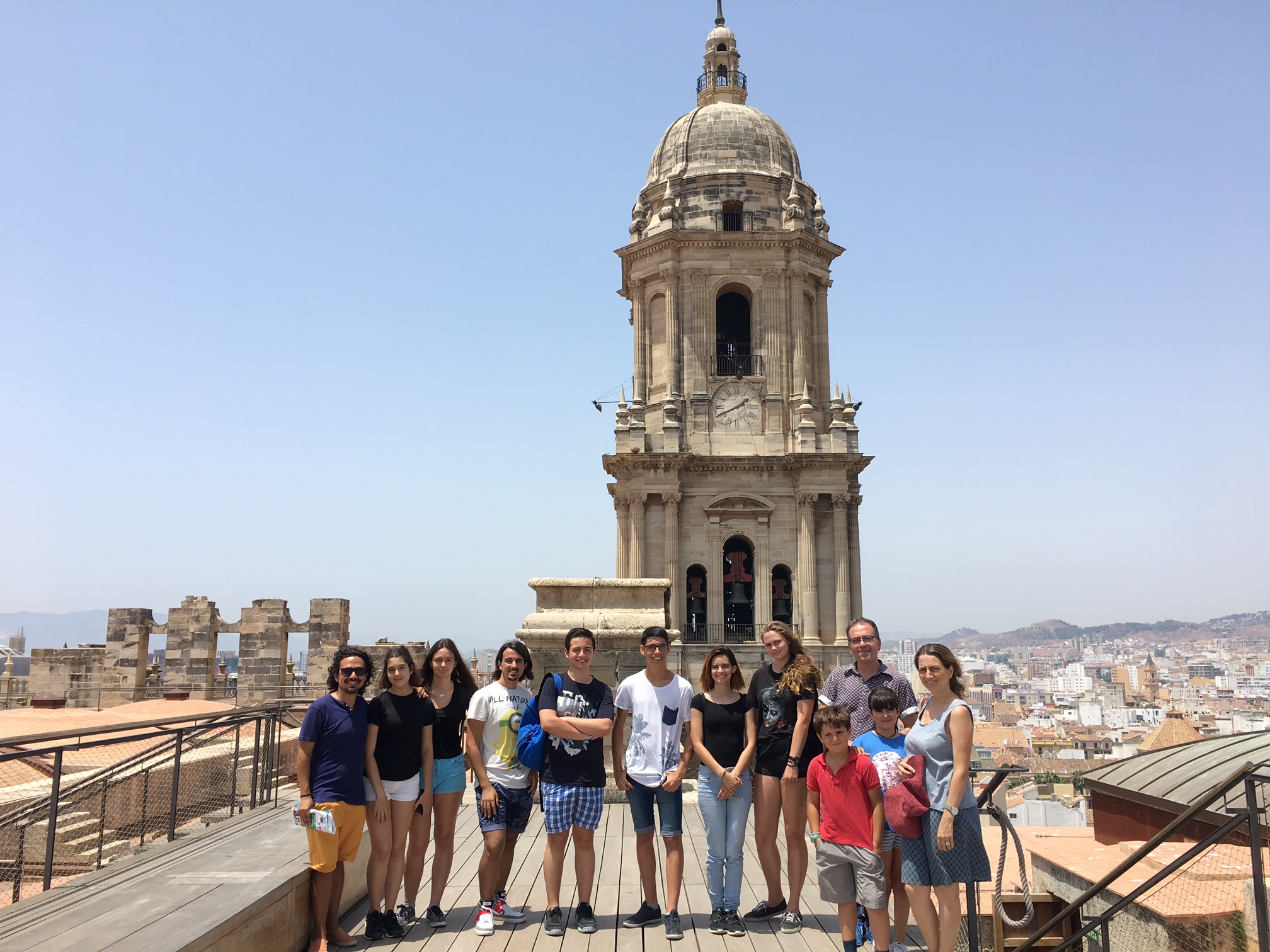 Visita a la cubierta de la catedral de Málaga como actividad integrada en el taller práctico (fase 2)