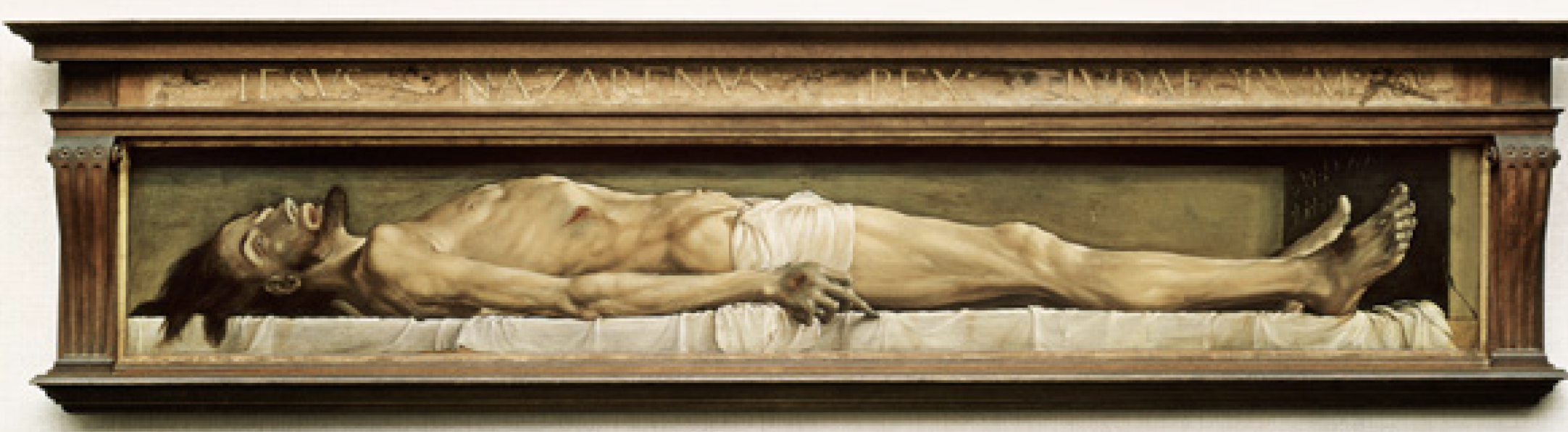 Hans Holbein el Joven: Cristo muerto. (Fuente: https://kunstmuseumbasel.ch, Museo de Basilea).