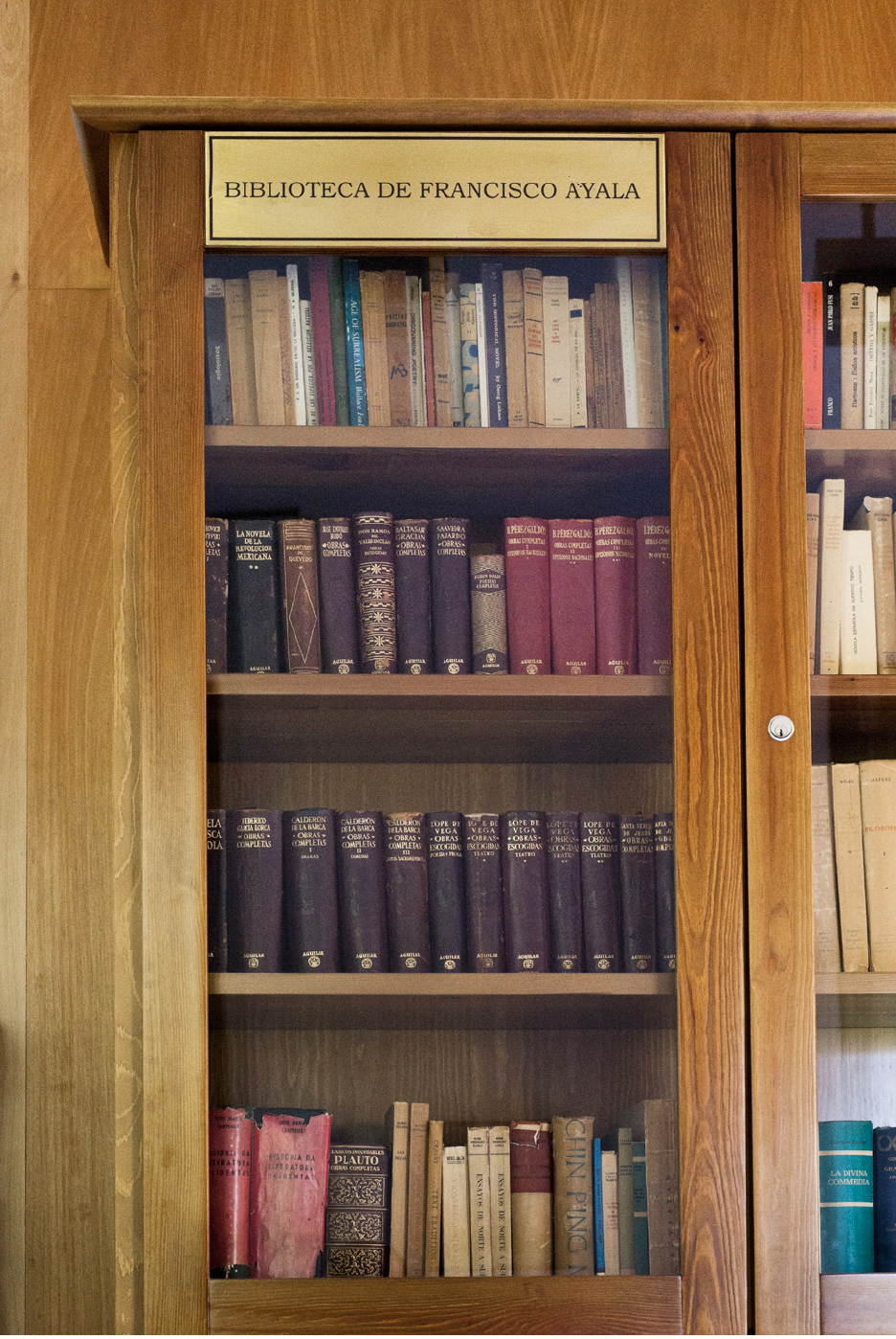 Biblioteca personal de Francisco Ayala. (Foto: Krum Krumov. Archivo
de la Fundación Francisco Ayala).