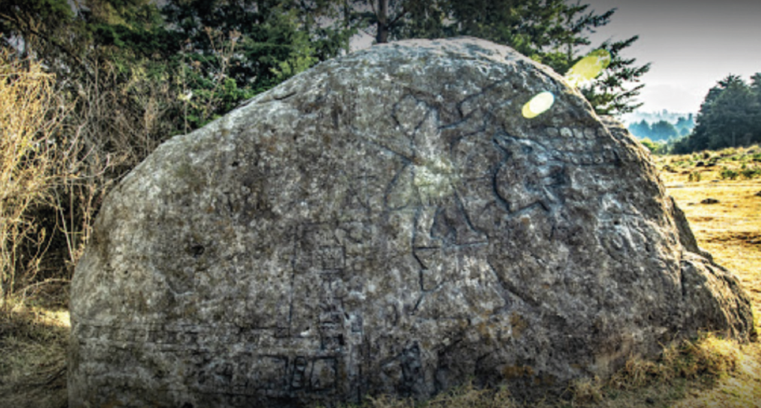 La Piedra del Conejo, vestigio de la cultura en Amecameca. (Foto: https://commons.wikimedia.org/wiki/File:Piedra_del_Conejo.png).