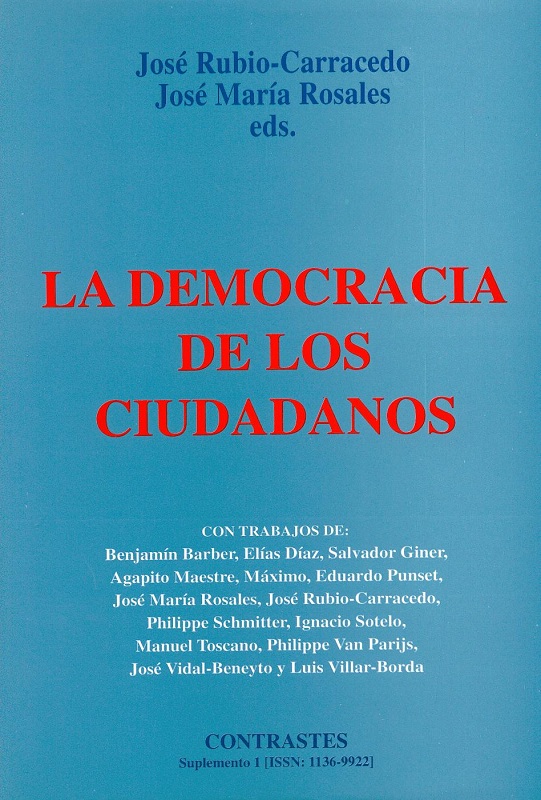 					Ver Suplemento I (1996) "La democracia de los ciudadanos"
				