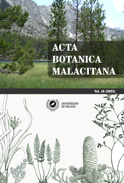Acta Botanica Malacitana. Portada Volumen 48. Año 2023
