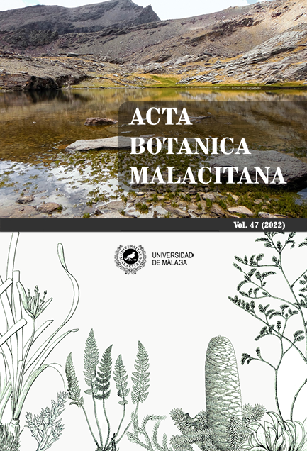 Acta Botanica Malacitana. Portada Volumen 47. Año 2022