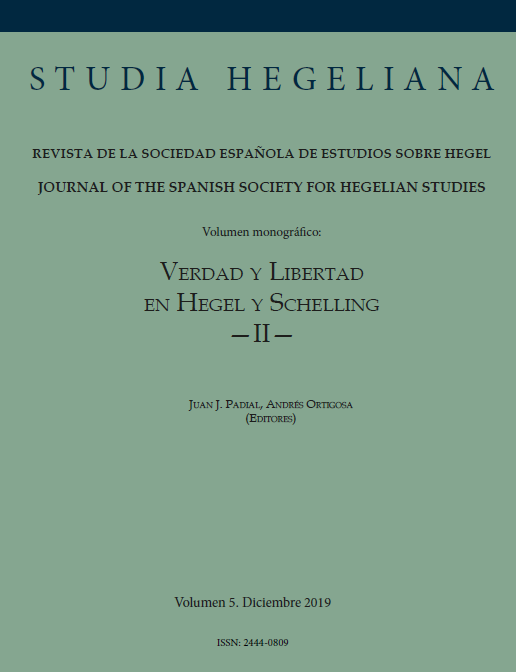 					Ver Vol. 5 (2019): Verdad y Libertad en Hegel y Schelling II
				