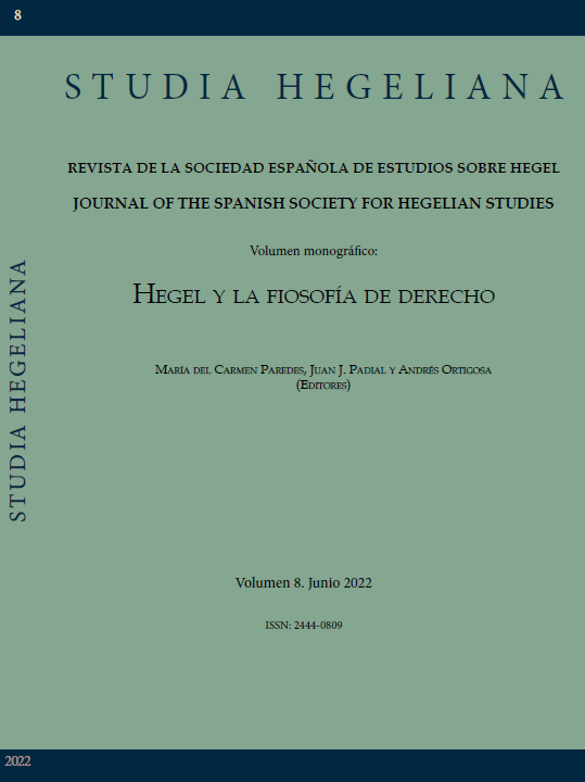 					Ver Vol. 8 (2022): Hegel y la filosofía del derecho
				
