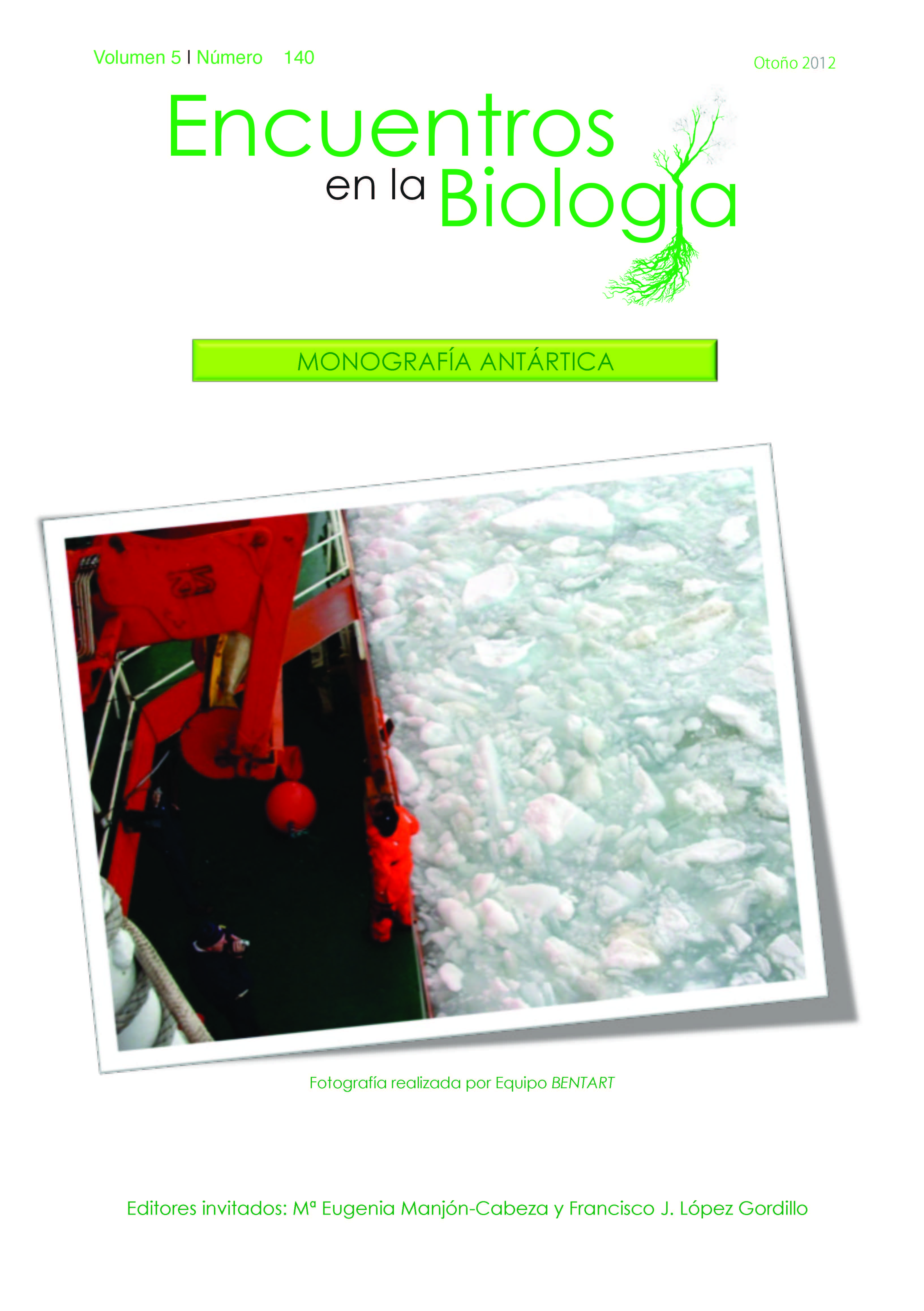 					Ver Vol. 5 Núm. 140 (2012): Monografía Antártica 
				